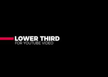 Elegant lower third coming from left