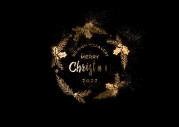 Golden Christmas Title