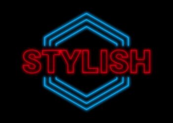 Rotating Neon Logo Title