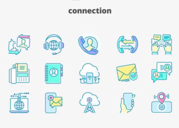 Connection- Filled Outline Animated Icons