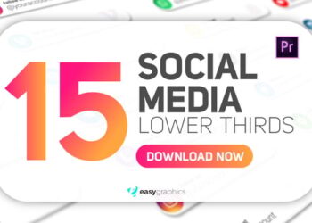 Clean Rounded Social Media Lower Thirds