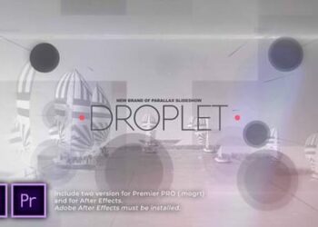 Droplet Circles Parallax Slideshow