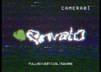 VHS Glitch Logo