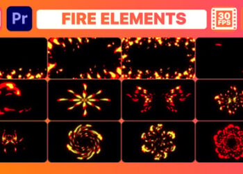 Fire Elements And Backgrounds | Premiere Pro MOGRT