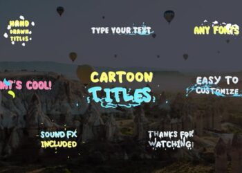 Cartoon Titles | Premiere Pro MOGRT