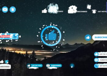 Social Media Snow Subscribers | Premiere Pro MOGRT