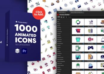 PremiumBuilder Animated Icons | Premiere Pro Extension