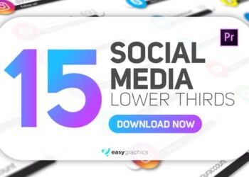 Simple White Social Media Lower Thirds