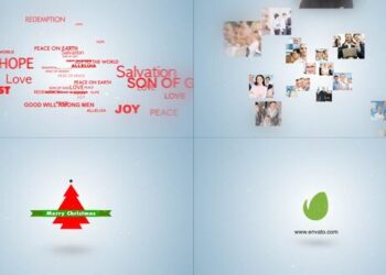 Typo & Video Christmas Logo Intro