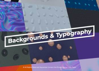 Animated Backgrounds & Titles l MOGRT for Premiere Pro