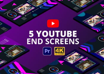 YouTube End Screens Vol.4 | Premiere Pro MOGRT