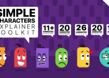 Simple Characters Explainer Toolkit | Essential Graphics Mogrts