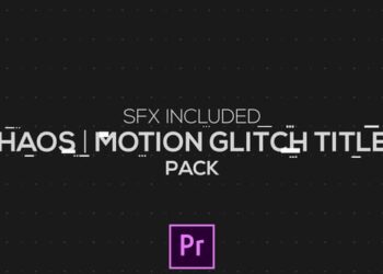 Chaos | Motion Glitch Titles | MOGRT for Premiere Pro