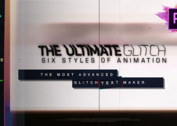 70 Glitch Title Animation Presets Pack | Glitch Text Maker For Premiere Pro | MOGRT