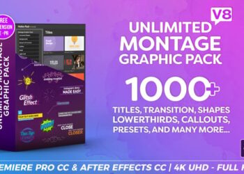 Montage Graphic Pack / Titles / Transitions / Lower Thirds and more