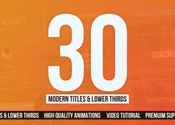 30 Modern Titles & Lower Thirds – Mogrt