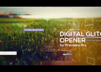Glitch Digital Opener for Premiere Pro