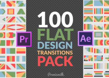 Flat Design Transitions Pack | Mogrt