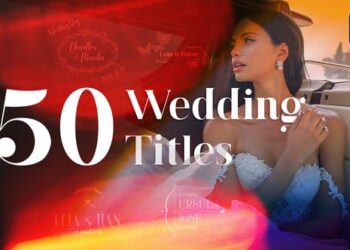 50 Wedding Titles | Essential Graphics | Mogrt
