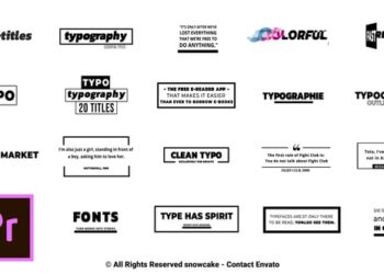 20 Clean Minimal Titles For Premiere Pro