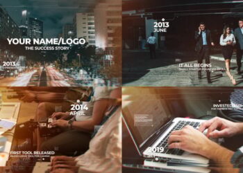 Modern Timeline Slideshow MOGRT