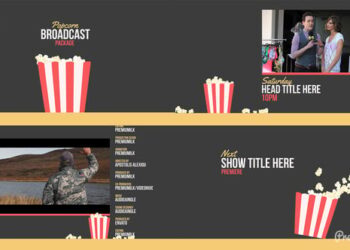 Popcorn Broadcast Package Essential Graphics | Mogrt