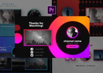 Youtube Stylish Endcards-MOGRTs