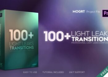 4K Light Leaks Transitions | For Premiere Pro