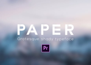 Paper – Grotesque Shady Animated Typeface for Premiere