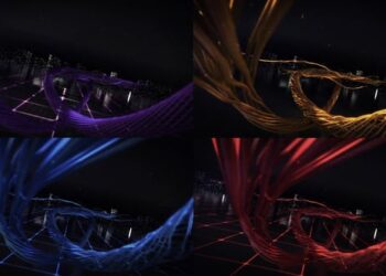 Digital Wire Ribbon Logo Reveals