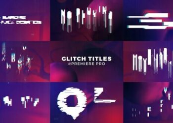 Glitch Titles Sequence Mogrt