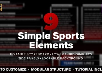 Simple Sports Elements Kit | MOGRT for Premiere Pro